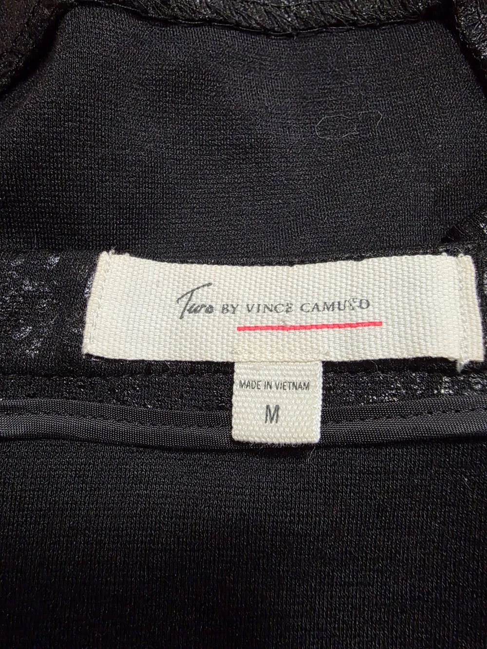 Vince Camuto Black Faux-Snakeskin Mini Skirt with Side Zip Detail